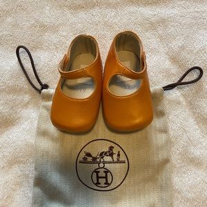 Authentic HERMÈS Baby First Shoes.